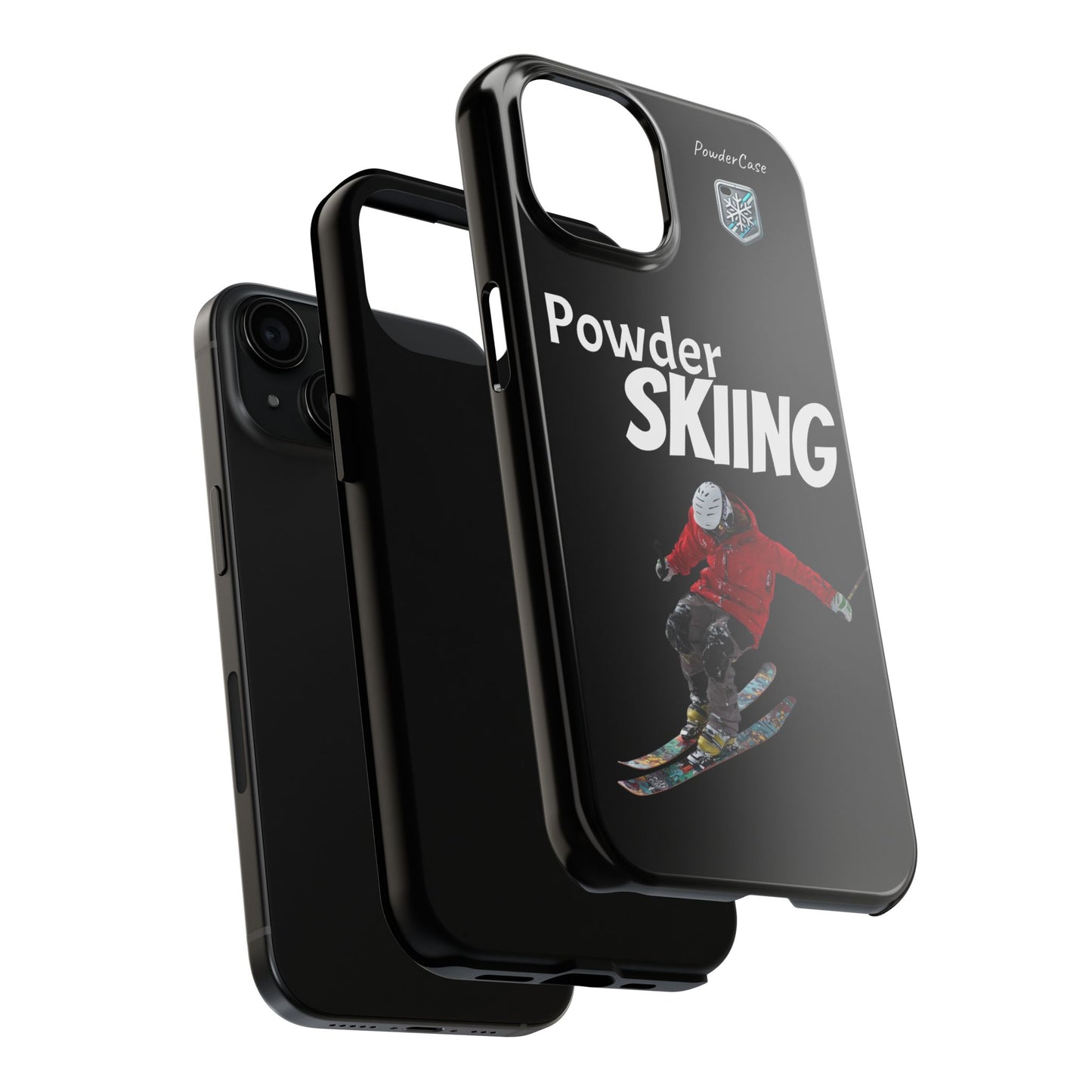 "Powder Skiing" Phone case