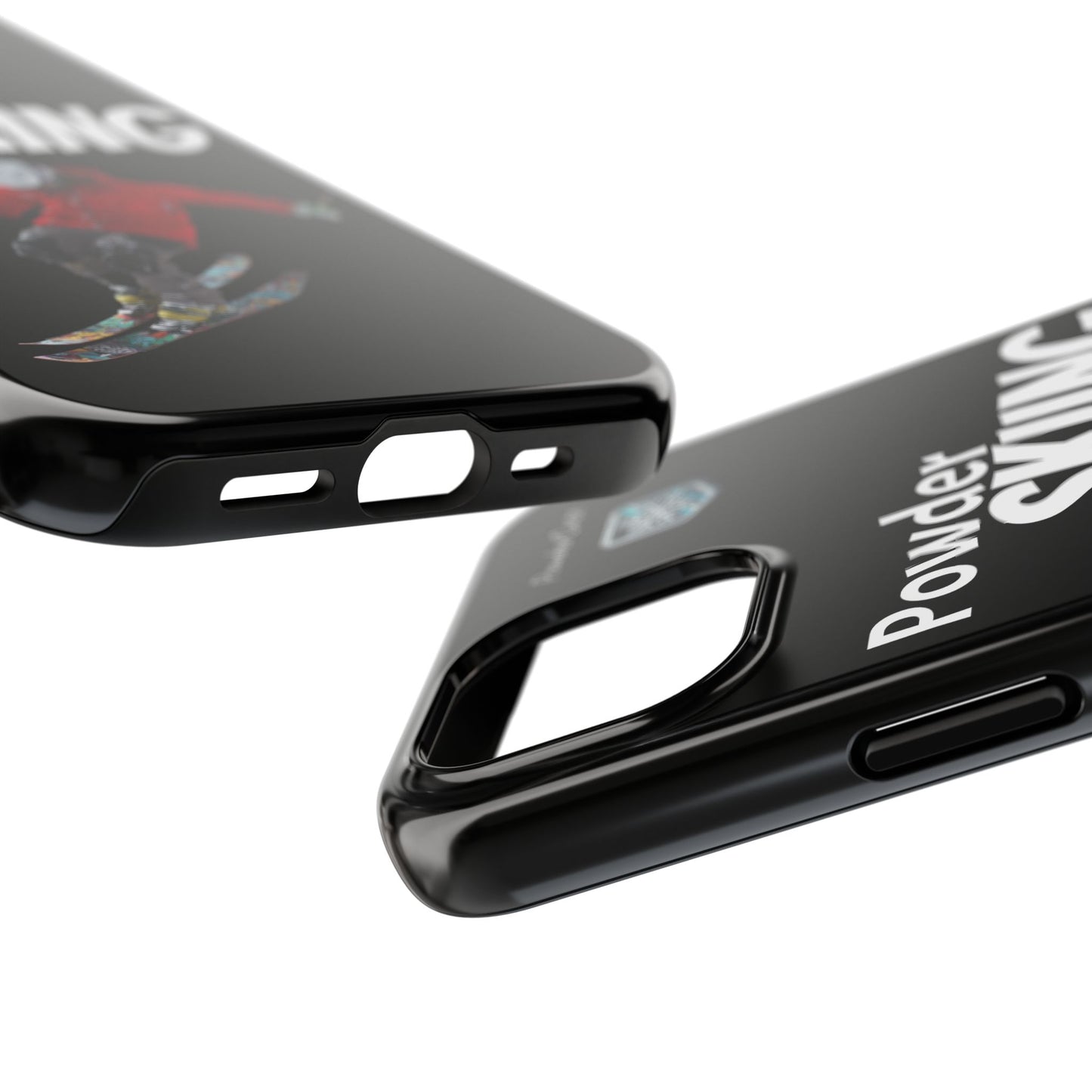 "Powder Skiing" Phone case