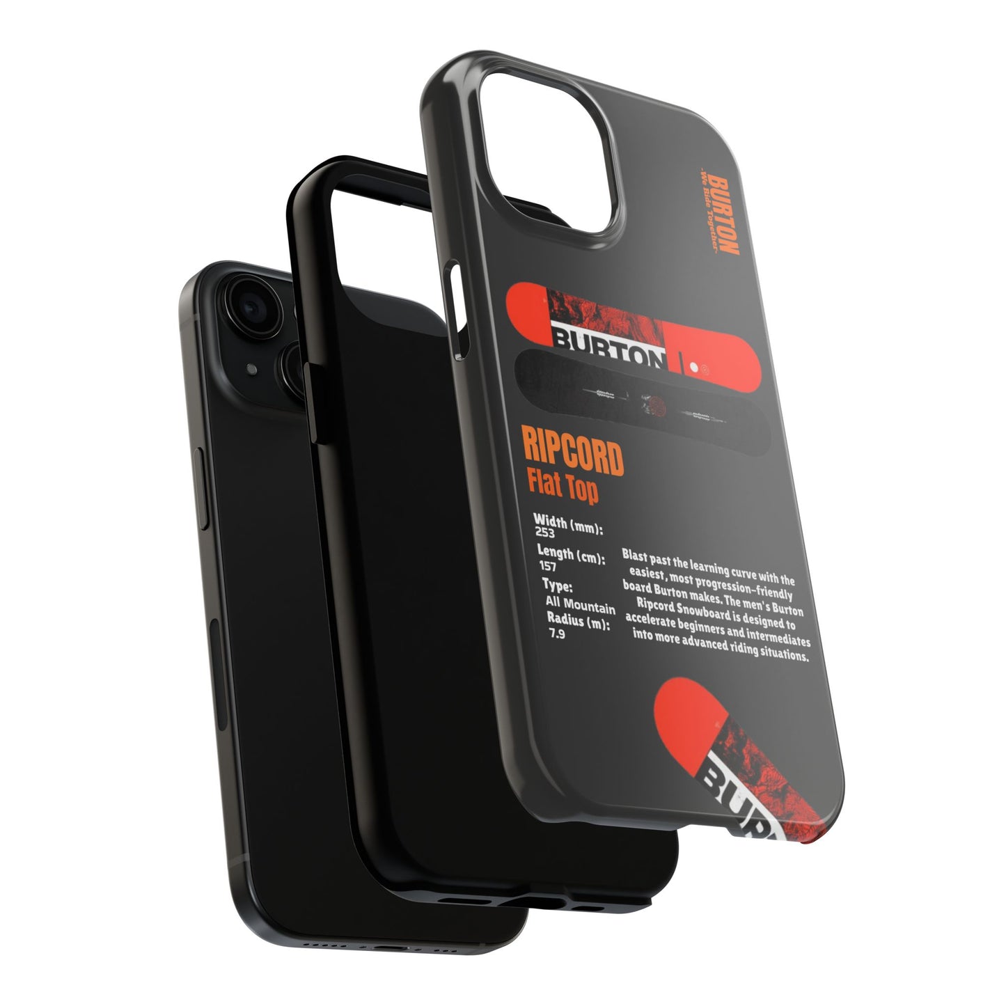 Burton Ripcord Flat Top Snowboard Phone Case