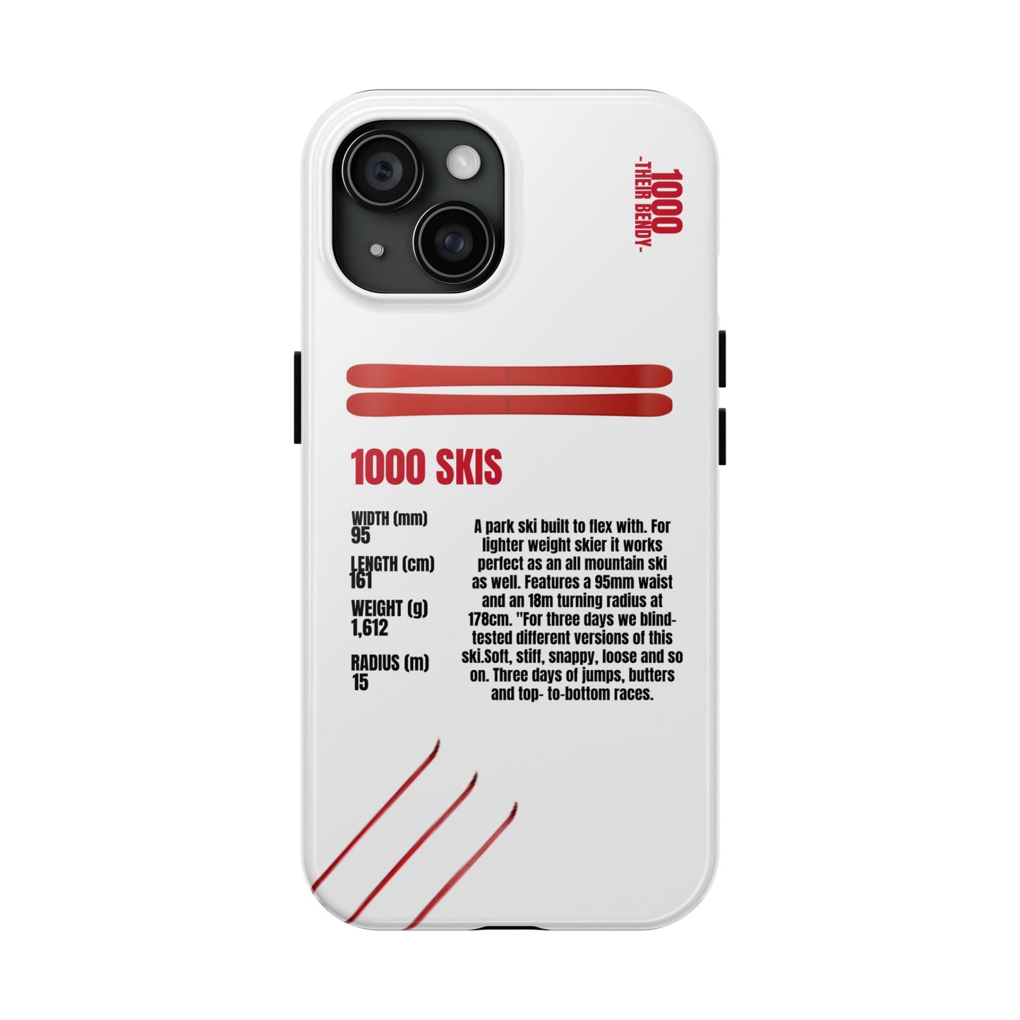 1000 Skis Phone Case