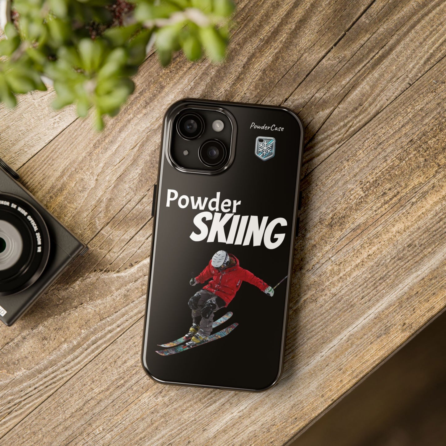 "Powder Skiing" Phone case